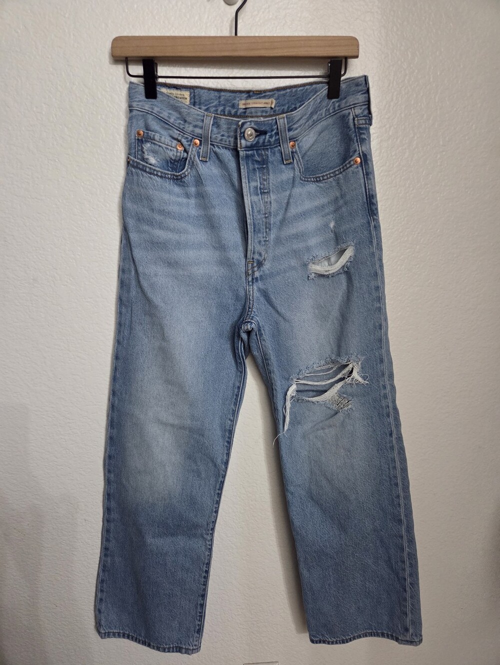 Levi's Ribcage Straight Ankle Jeans Women's Size 28